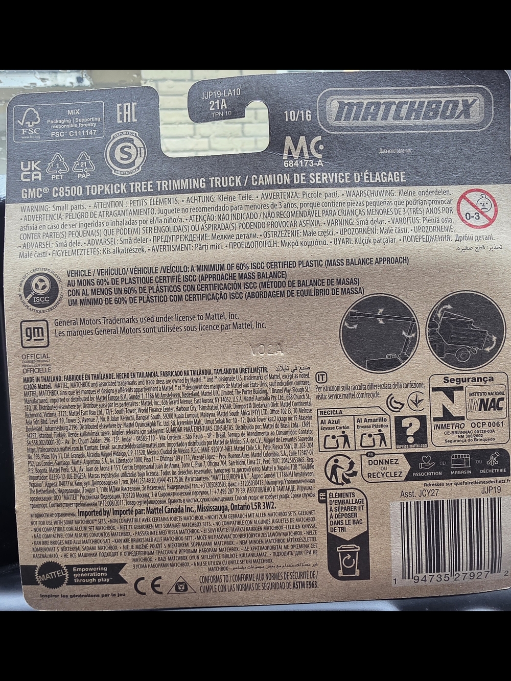 Matchbox GMC C8500 Topkick Tree Trimming Truck - Green